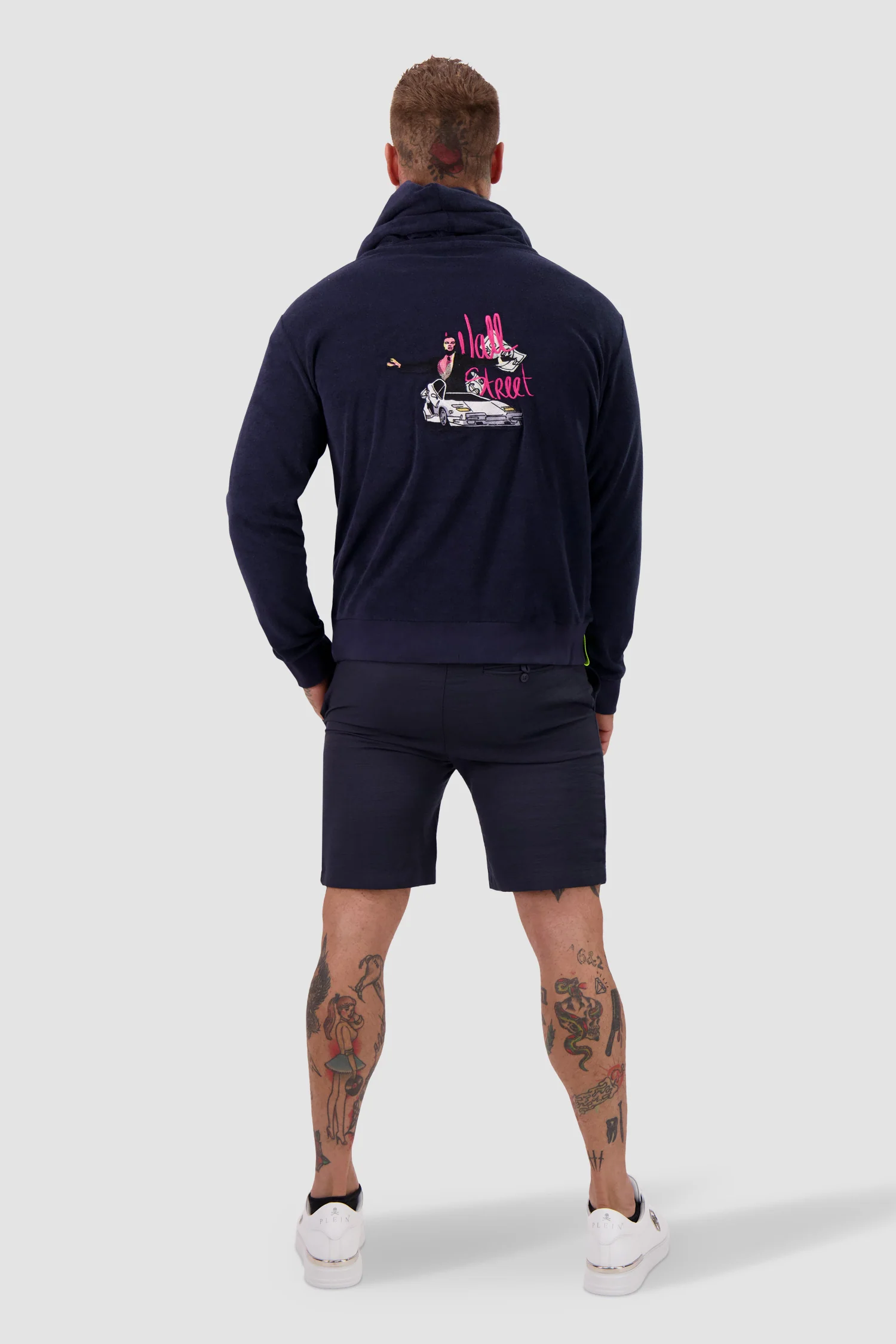 Bain de Mer Navy The Wall Street Hoodie - Image 6