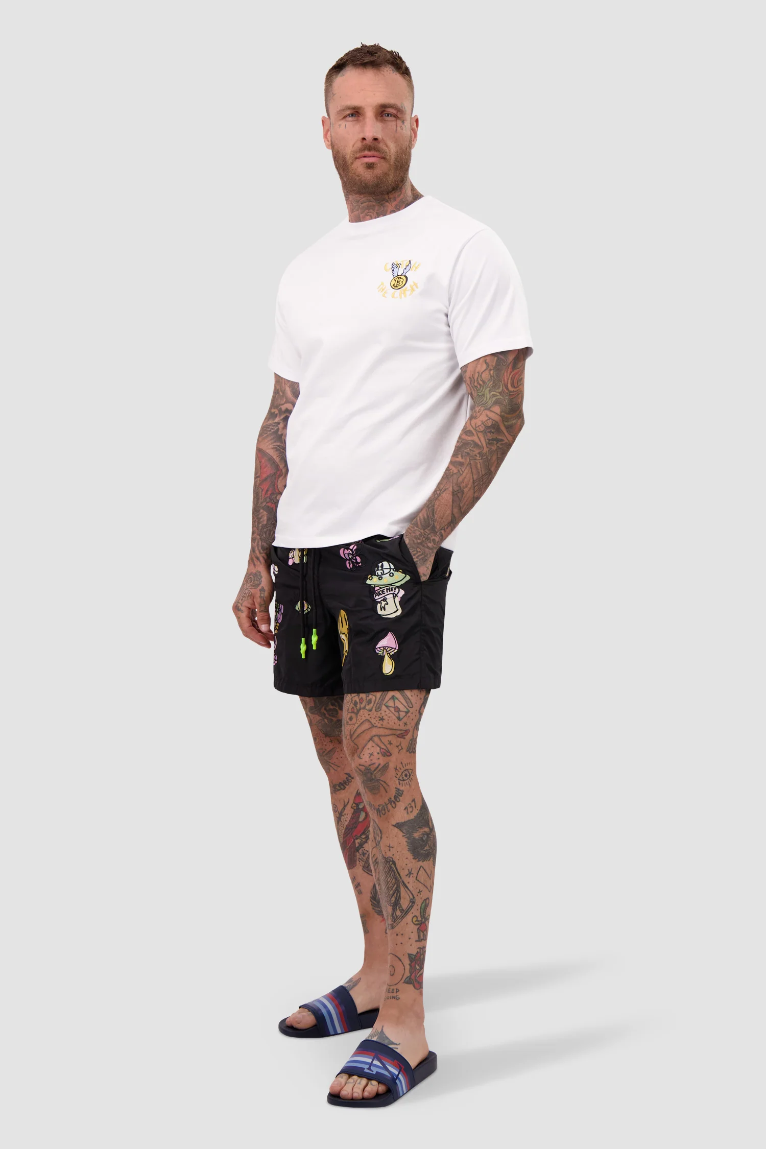 Bain de Mer White Rich Dollar Yacht T-Shirt - Image 4