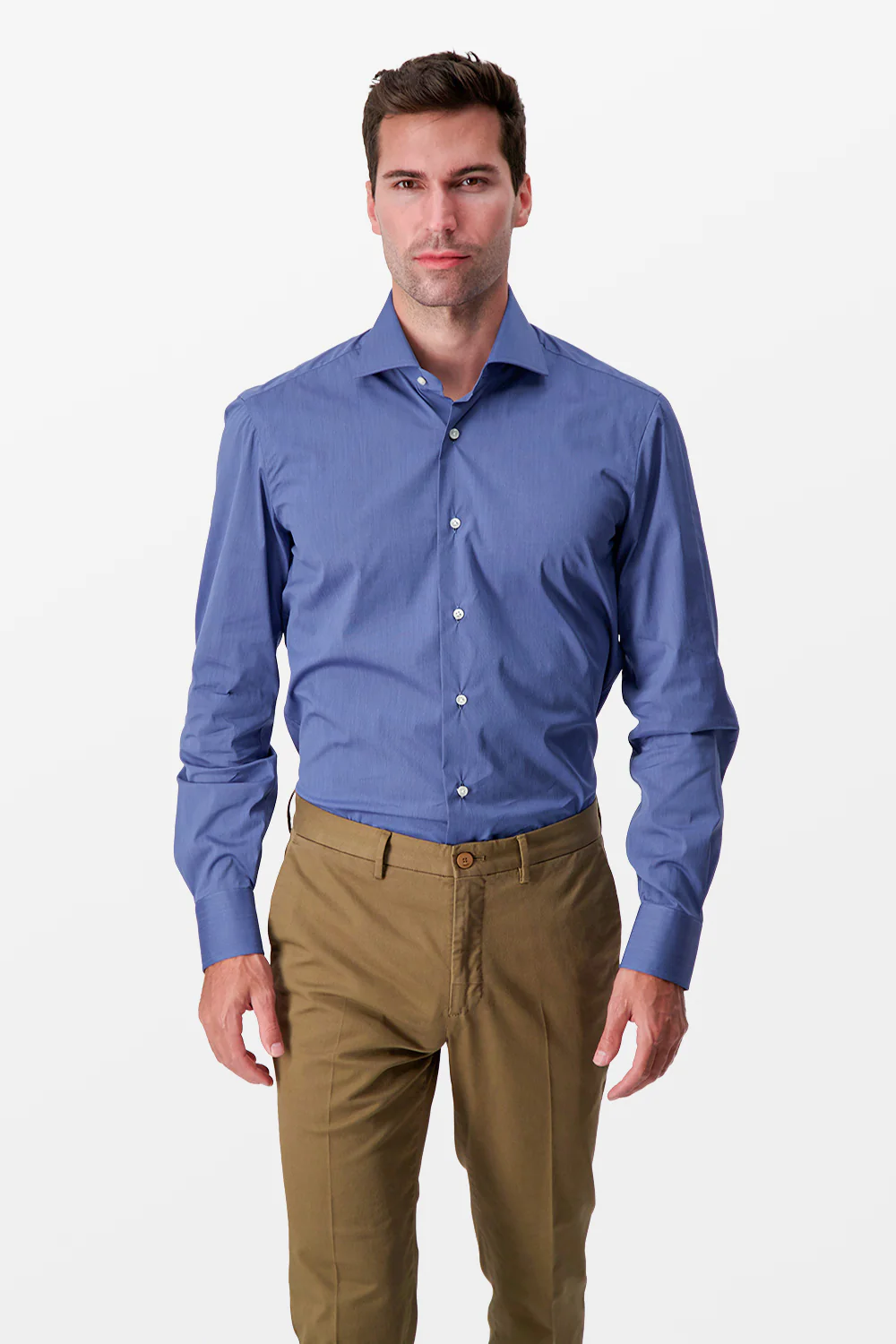 Barba Napoli Blue Classic Shirt - Image 2