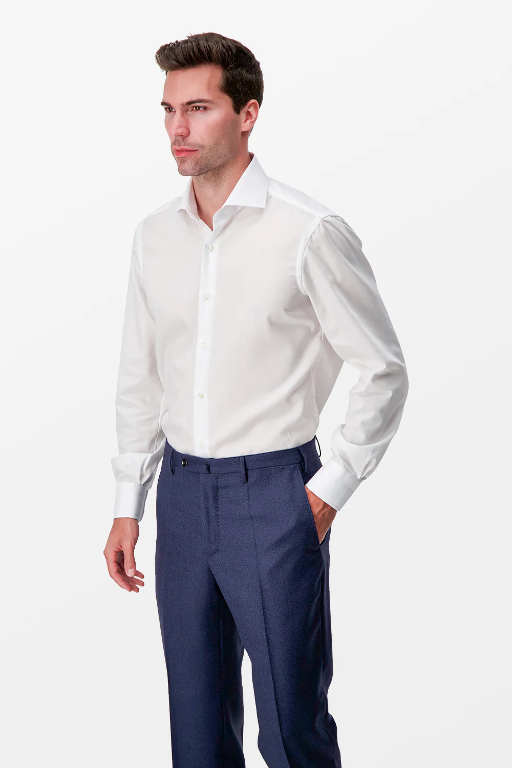 Barba Napoli White Classic Shirt - Image 3