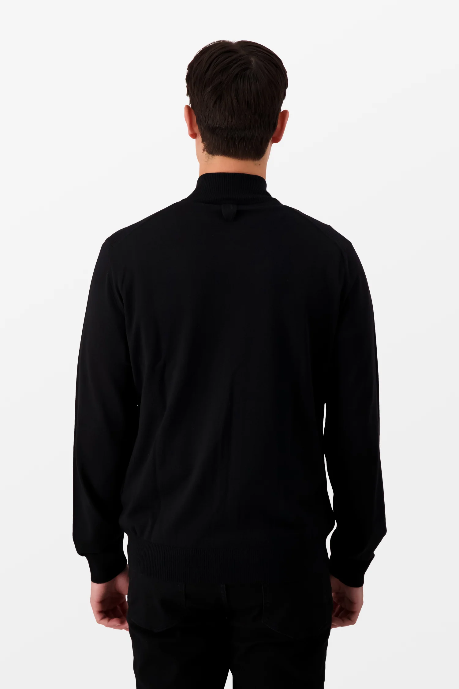 Billionaire Black Full Zip Crest Pullover - Image 5