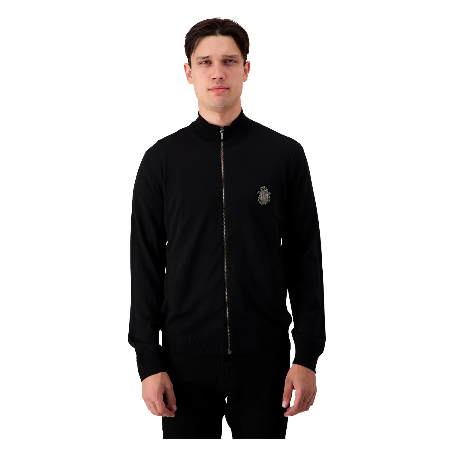 Billionaire Black Full Zip Crest Pullover - Image 6