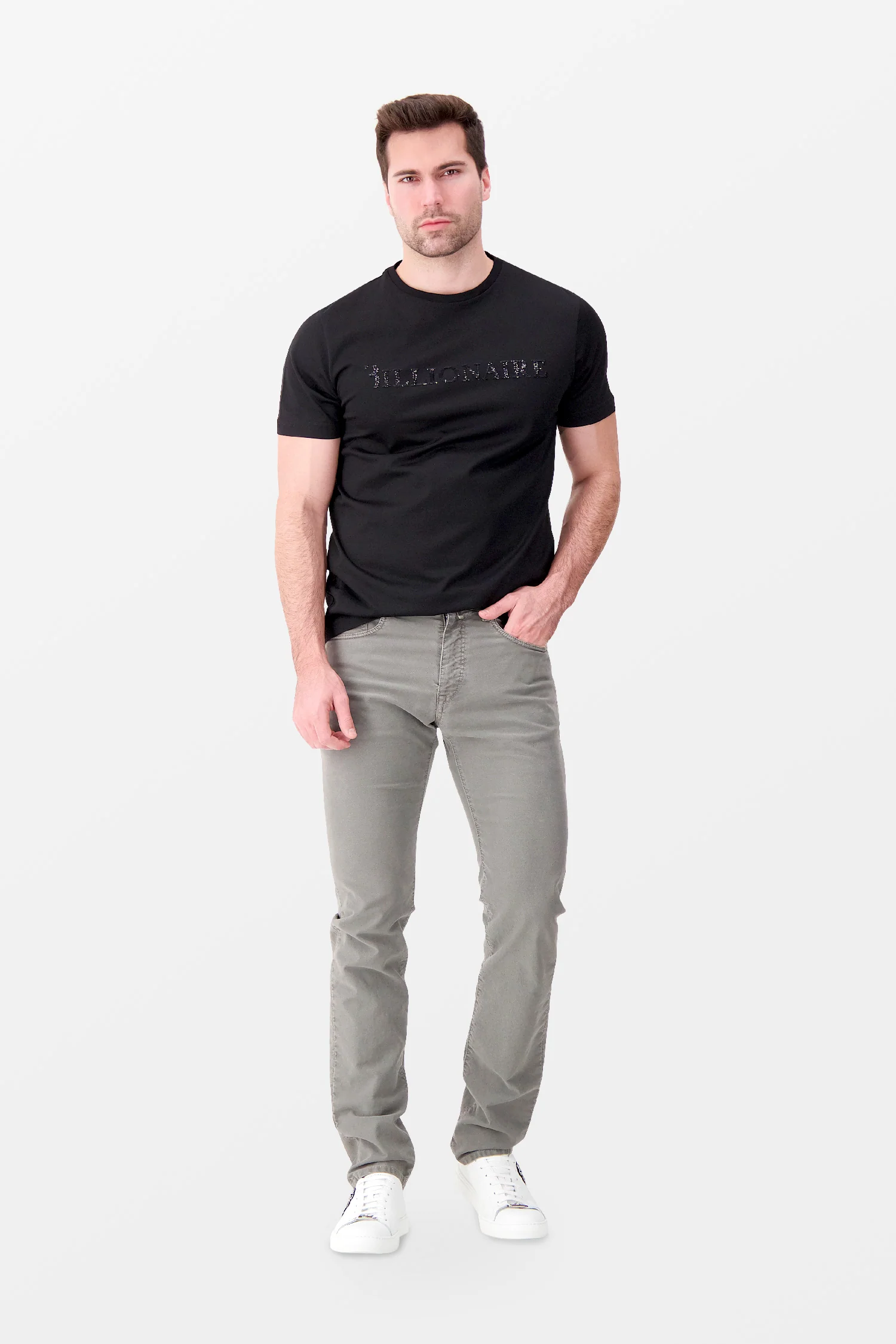 Billionaire Black SS Logos Round Neck T-Shirt - Image 6