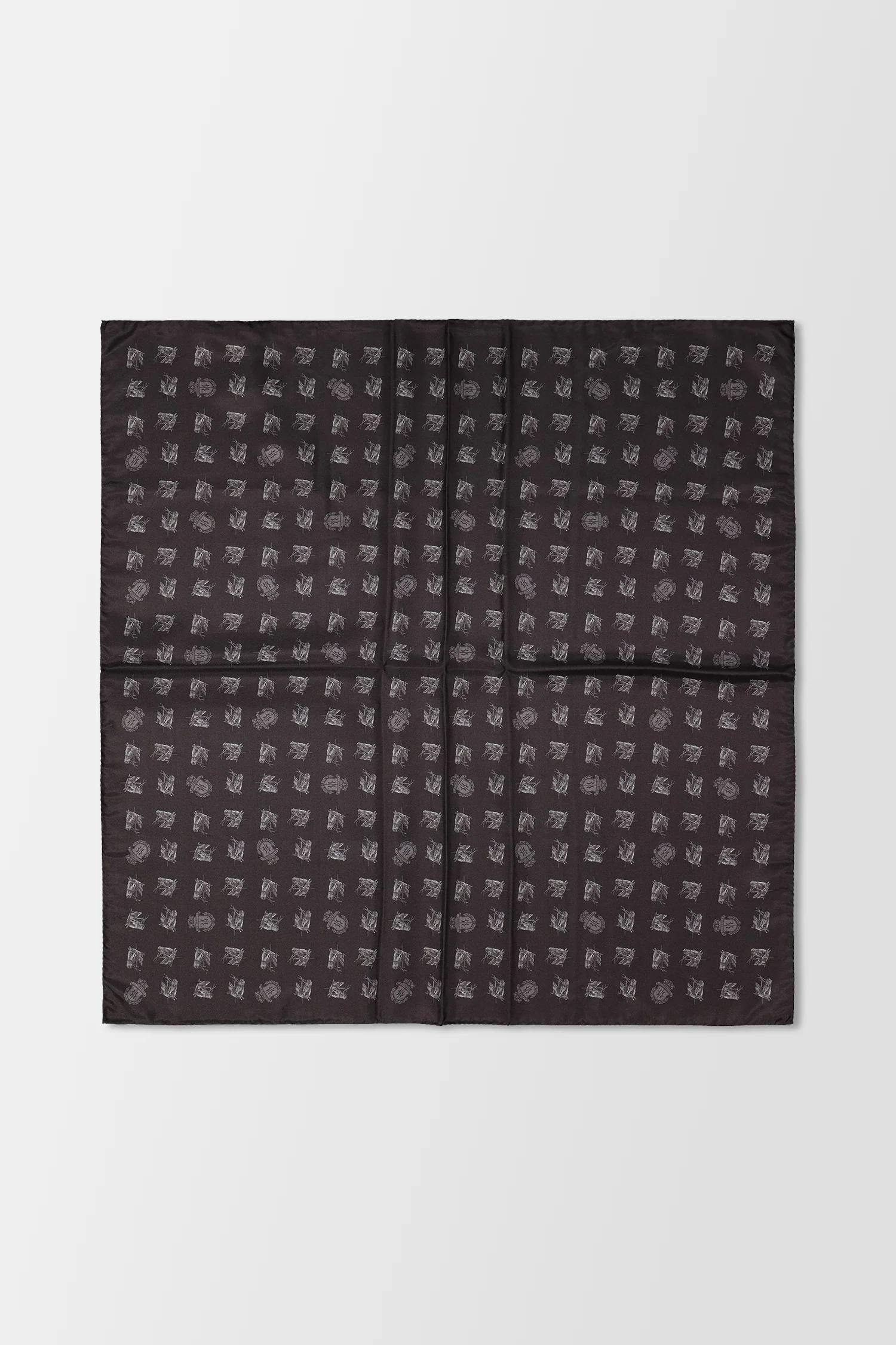 Billionaire Black Foulard Elegant Scarf