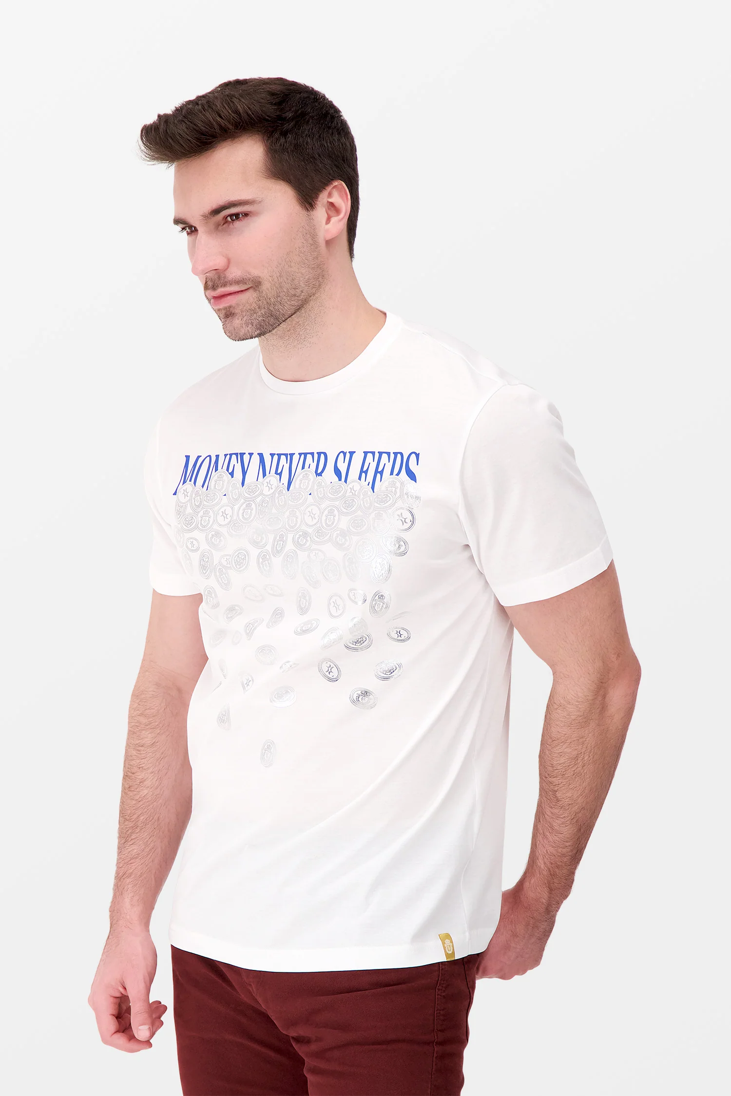 Billionaire White SS Money T-Shirt - Image 3