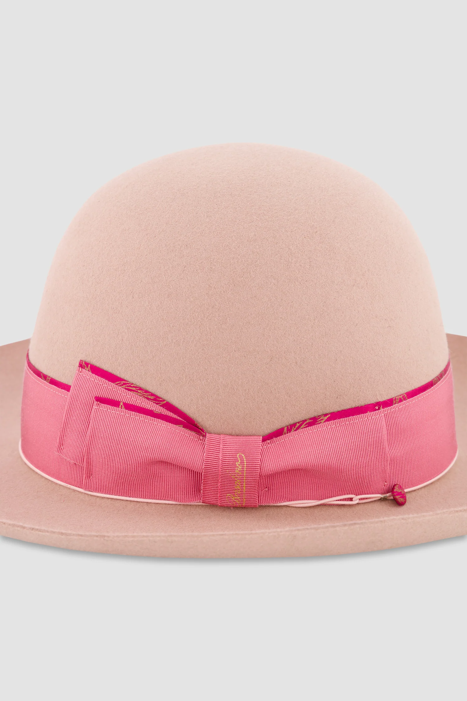 Borsalino Pink Alessandria Rasato Tesa Larga Hat - Image 4