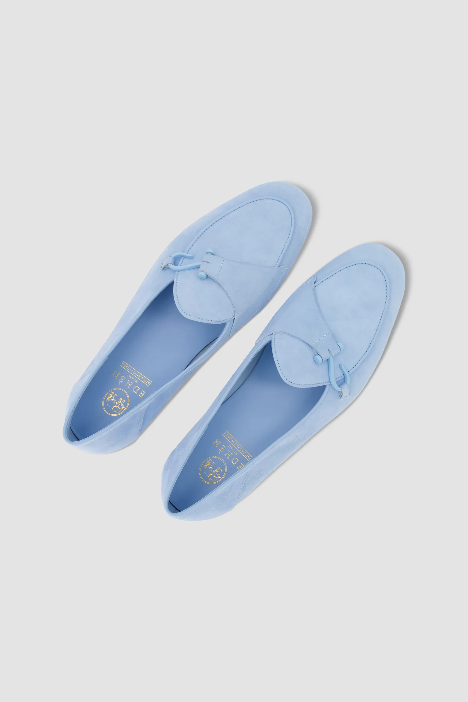 Edhen Milano Comporta Fly Light Blue Suede Loafers - Image 6