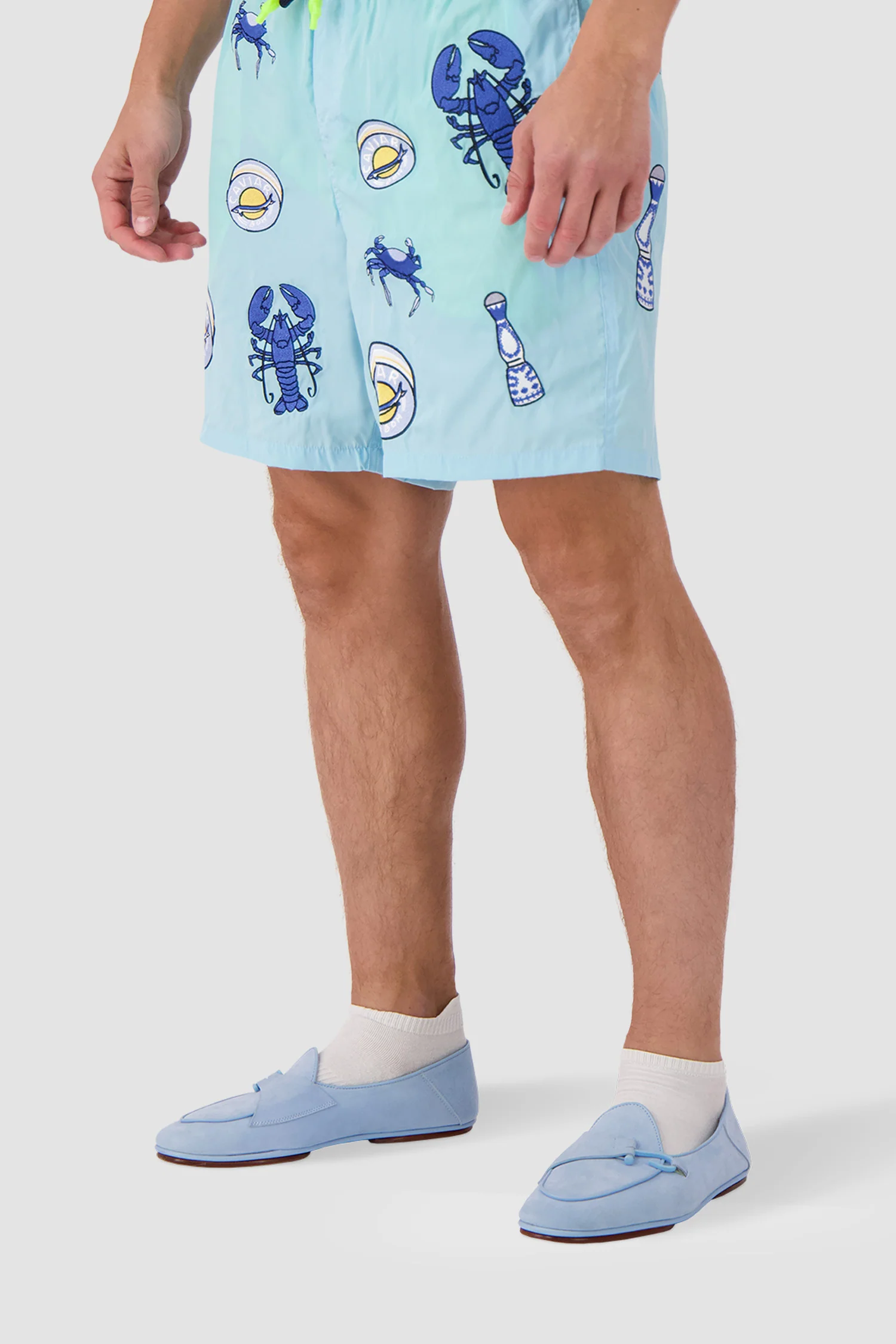 Edhen Milano Comporta Fly Light Blue Suede Loafers - Image 8