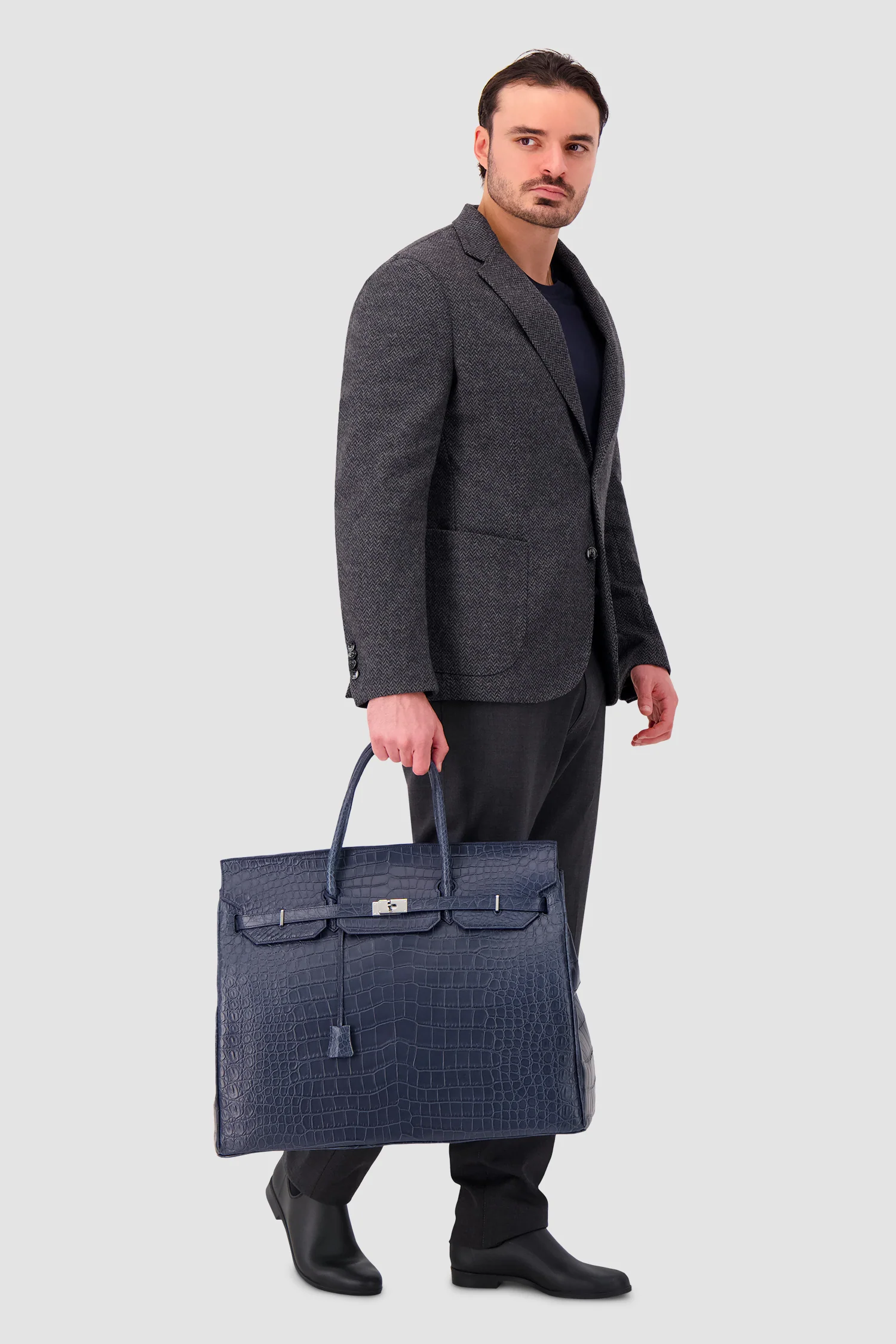 Hettabretz Porosus Travel Bag - Navy - Image 7