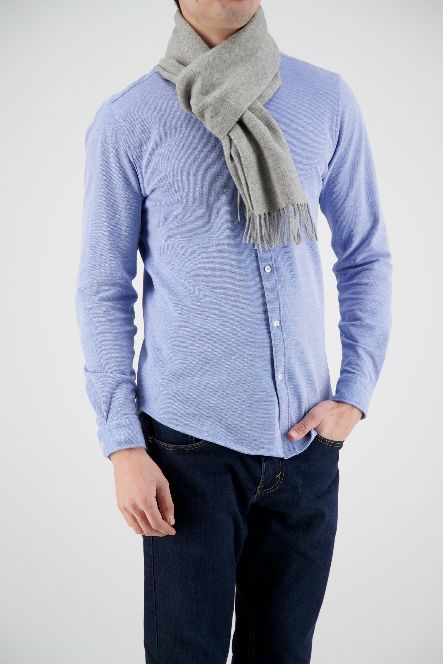 Joshua Ellis Grey Scarf - Image 4