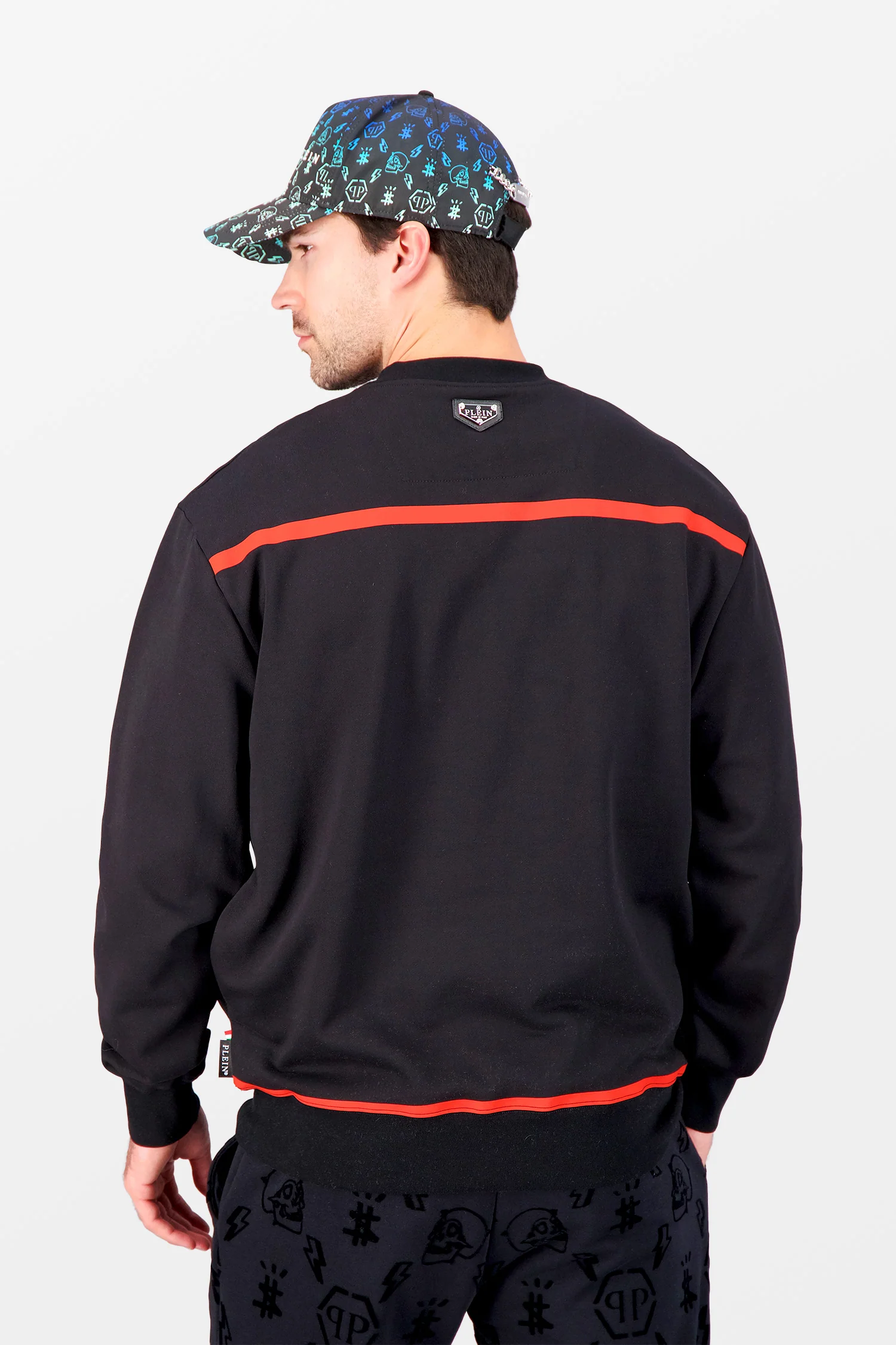 Philipp Plein Black LS Print Lucky One Sweatshirt - Image 4