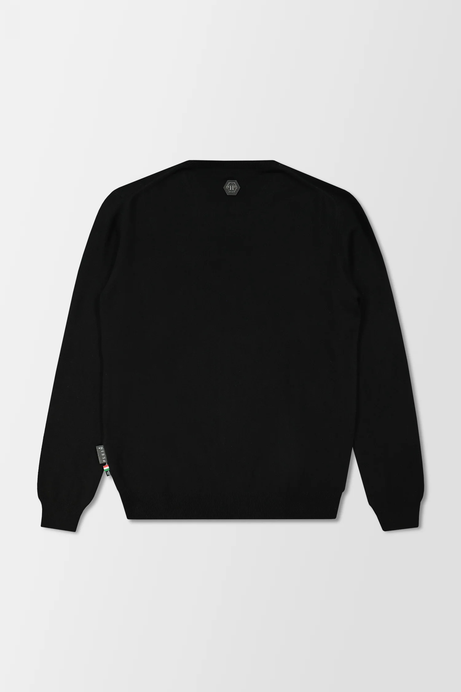 Philipp Plein Black Round Neck LS Pullover - Image 3