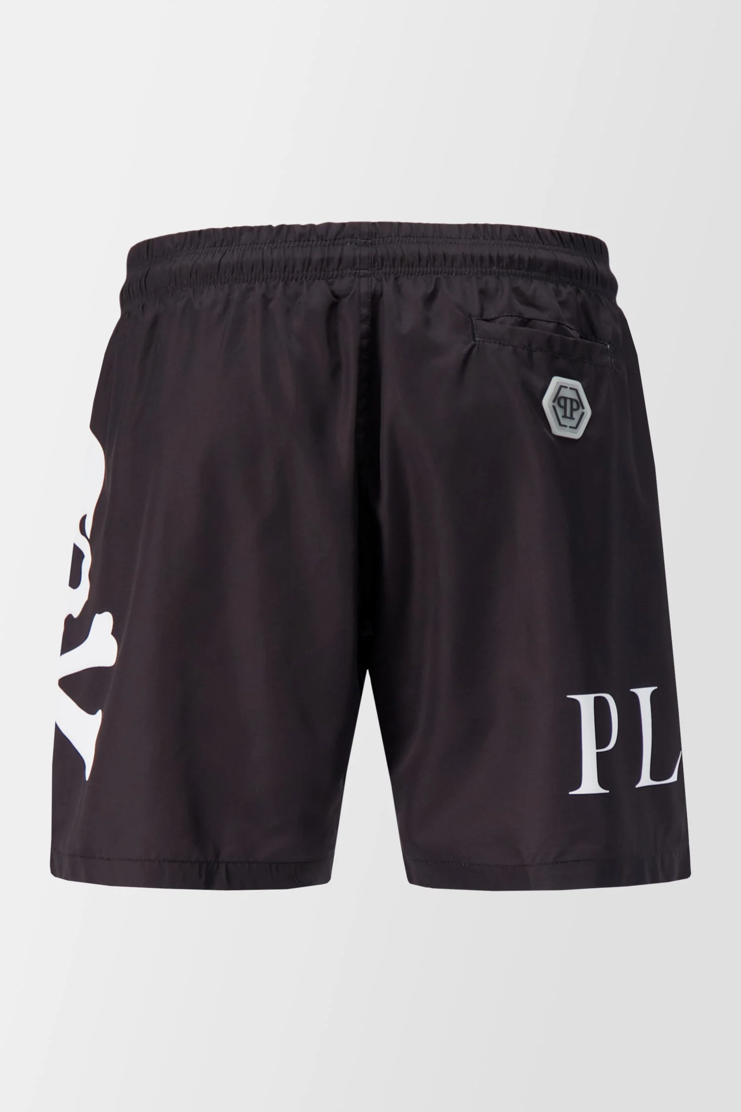 Philipp Plein Black Skull and Plein Beachwear Shorts - Image 2