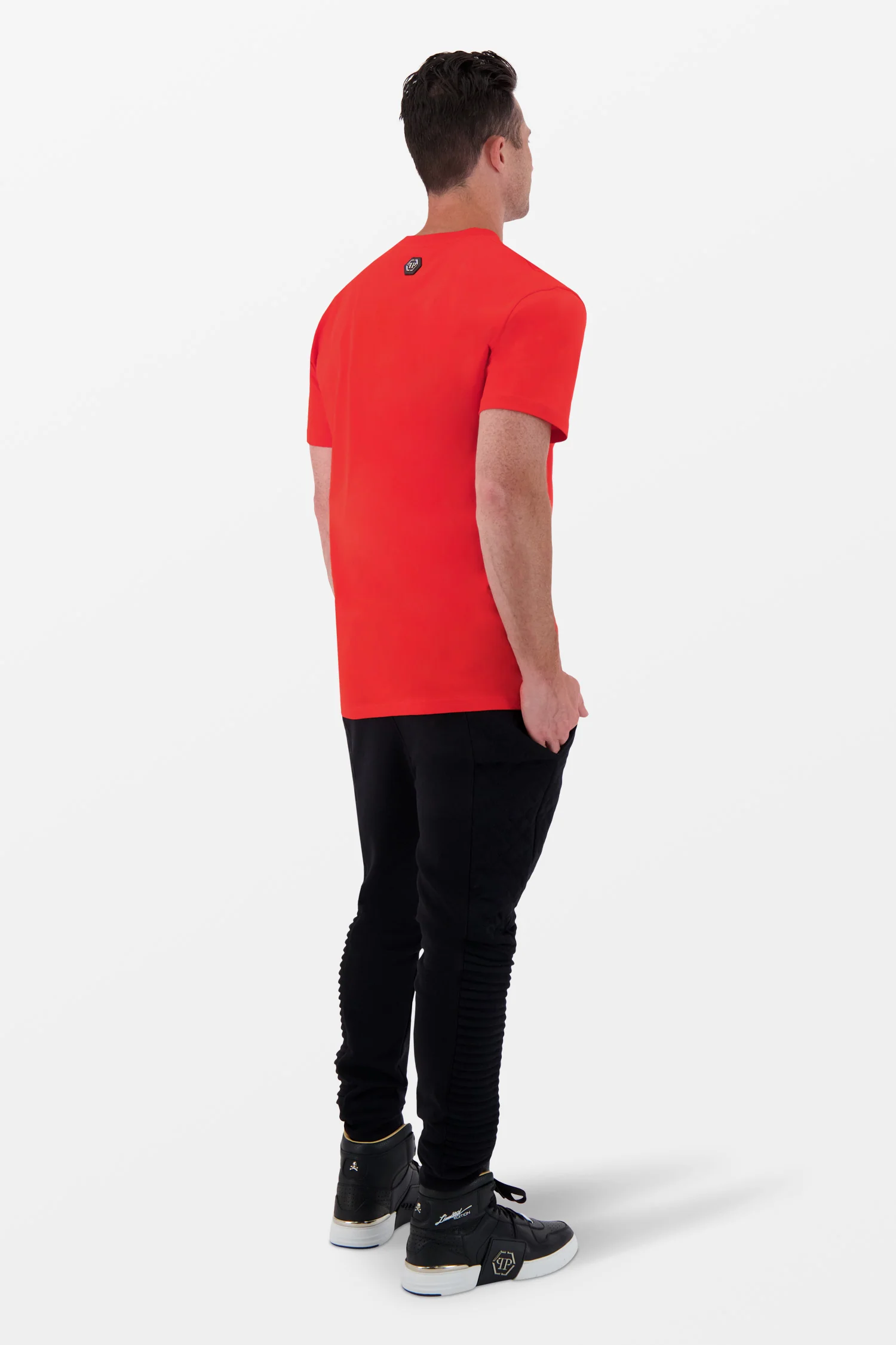 Philipp Plein Red Round Neck SS Monster T-Shirt - Image 5