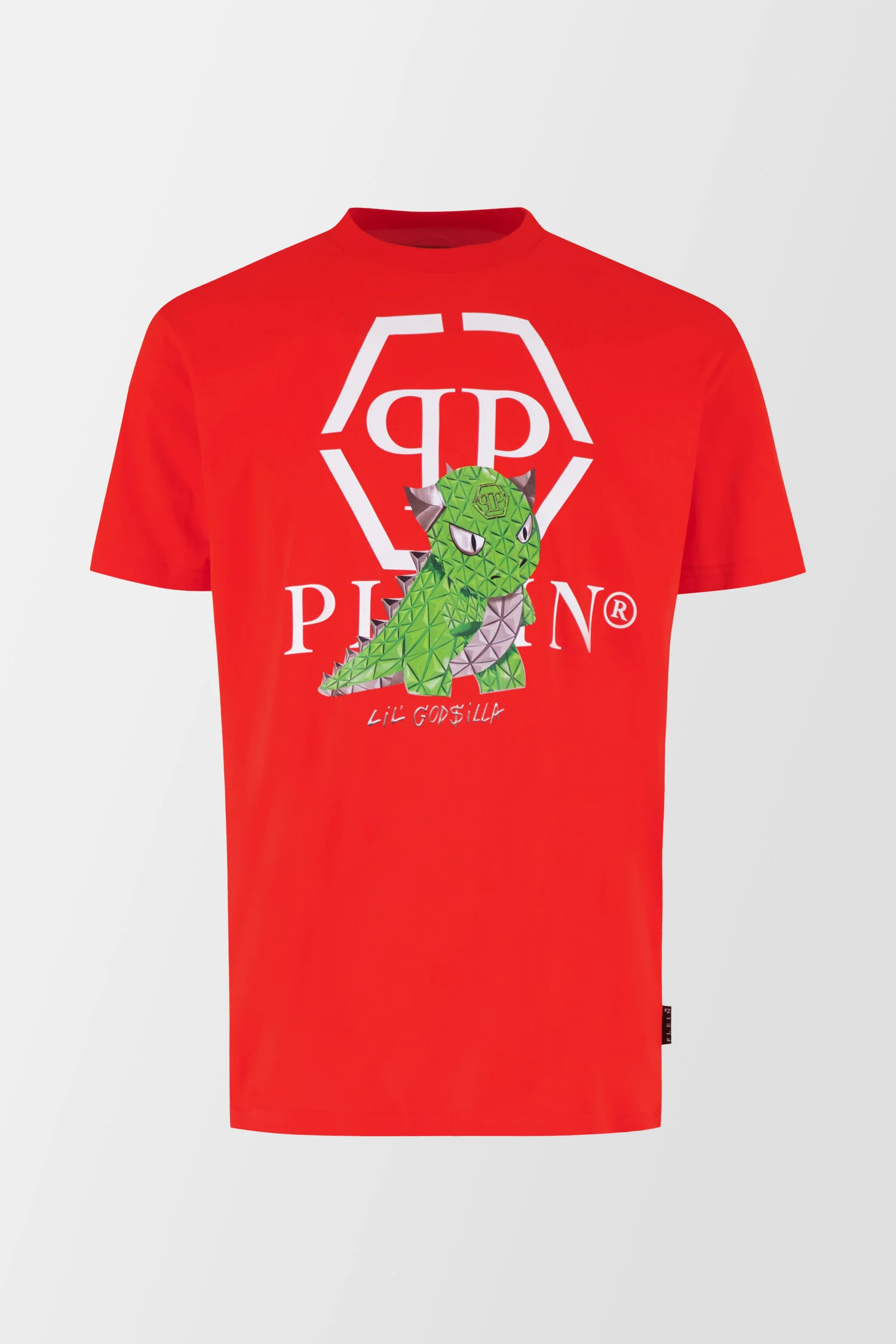 Philipp Plein Red Round Neck SS Monster T-Shirt - Image 6