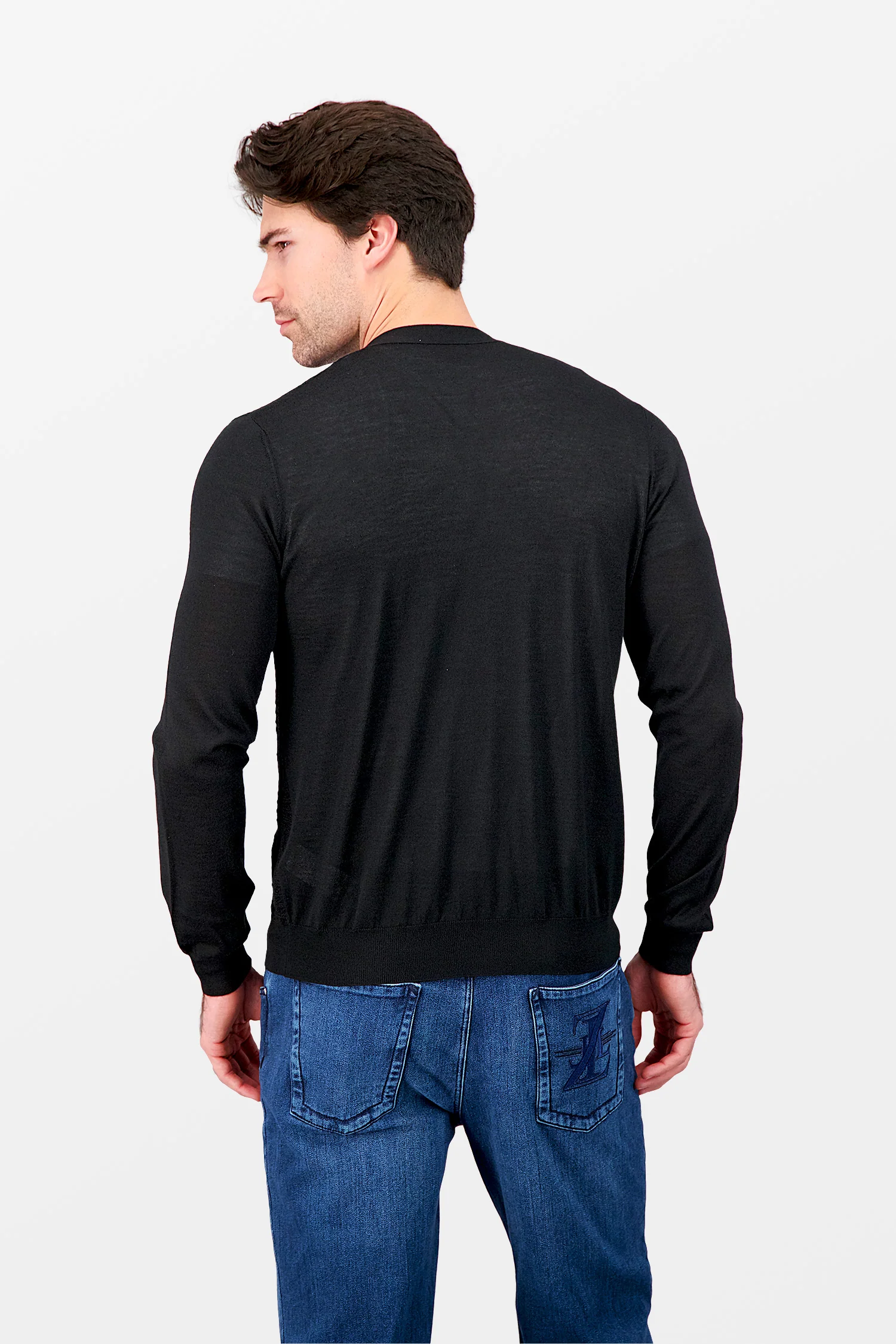 Zilli Black Buttoned Cardigan - Image 4