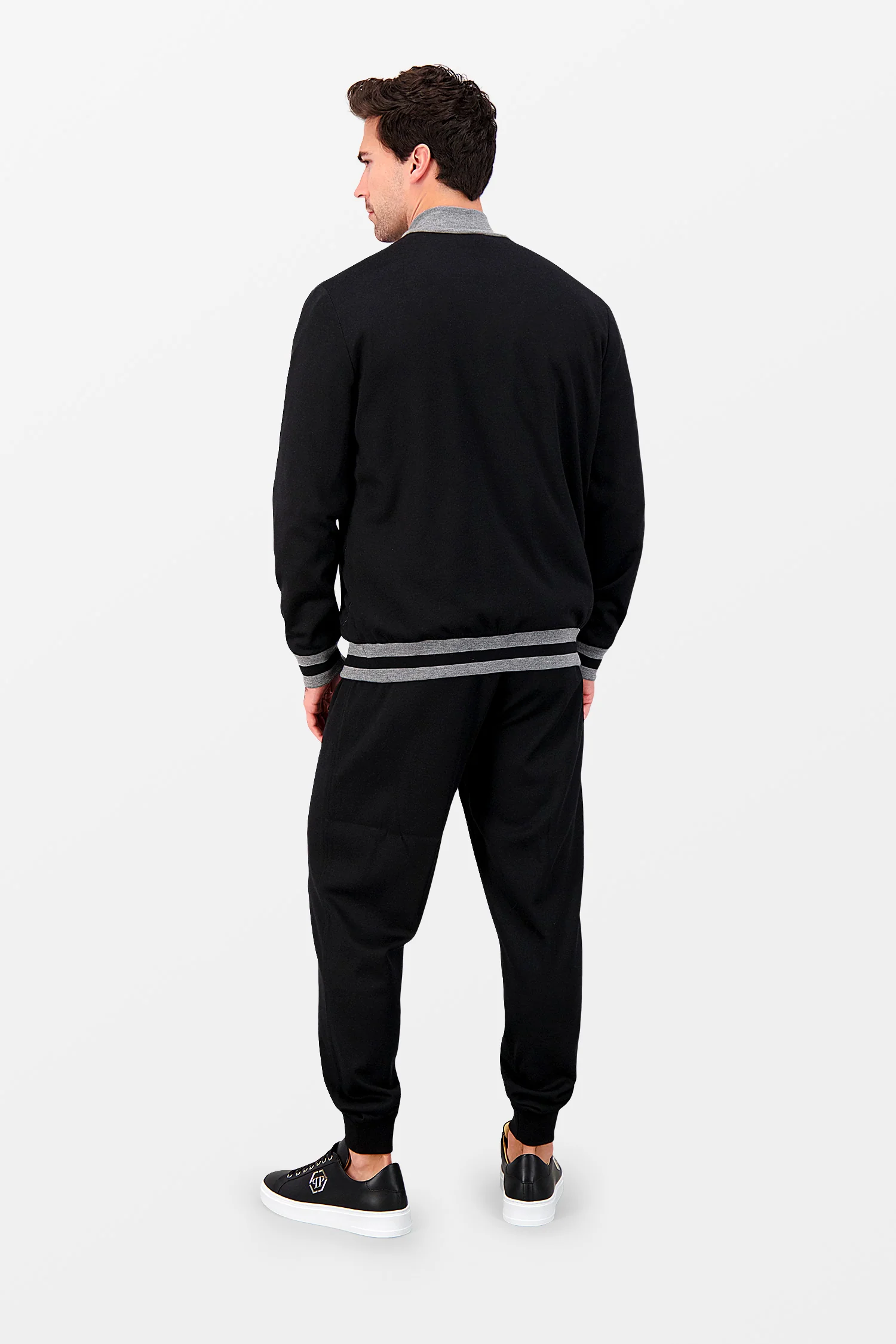 Zilli Black Jogging Tracksuit - Image 6