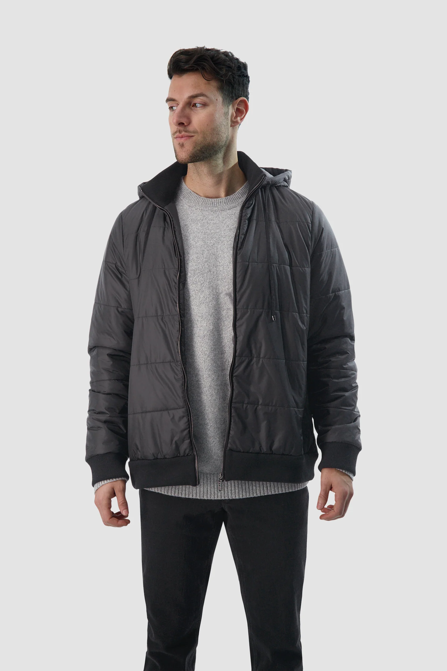 Zilli Black Mock Neck Jacket - Image 3