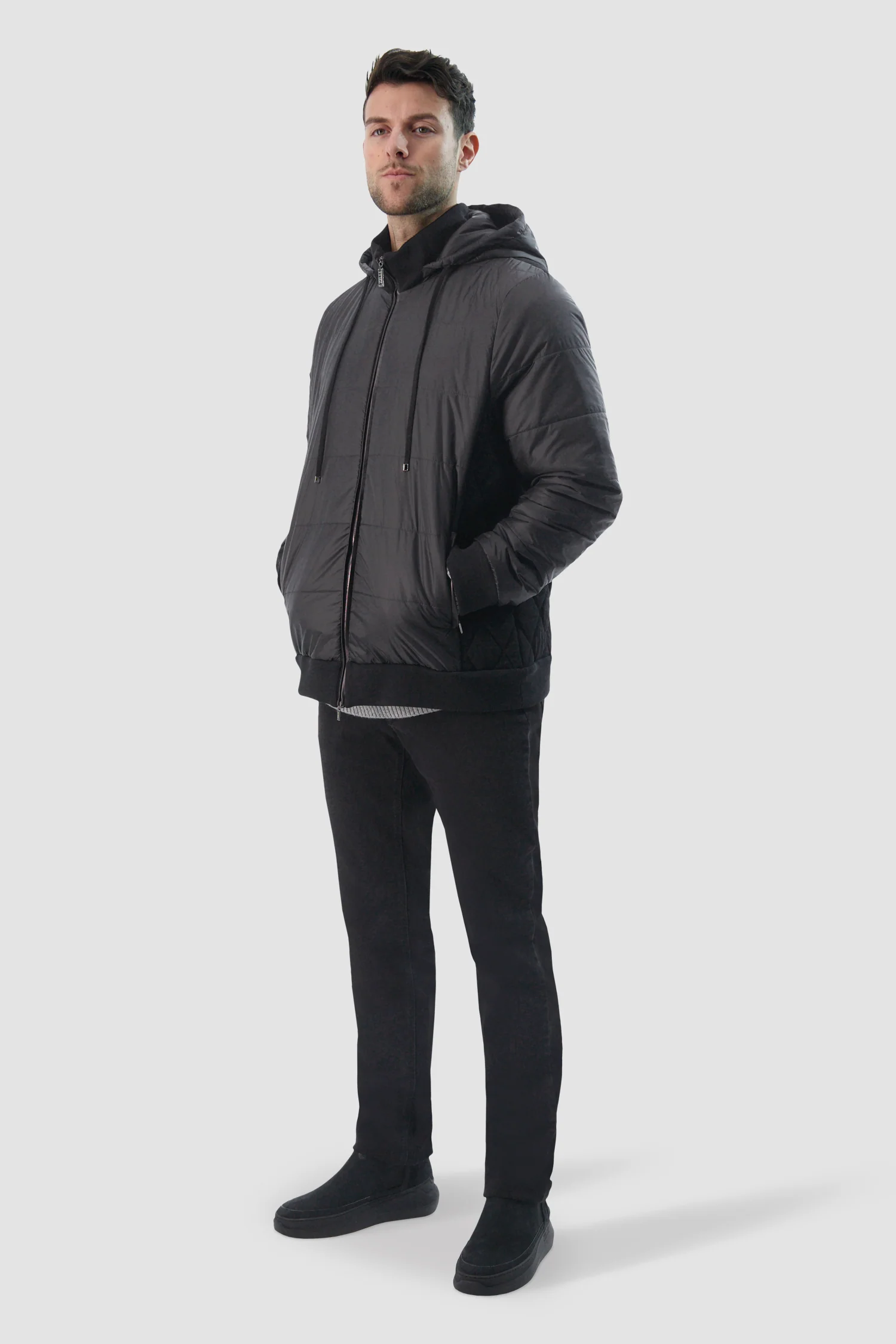 Zilli Black Mock Neck Jacket - Image 5