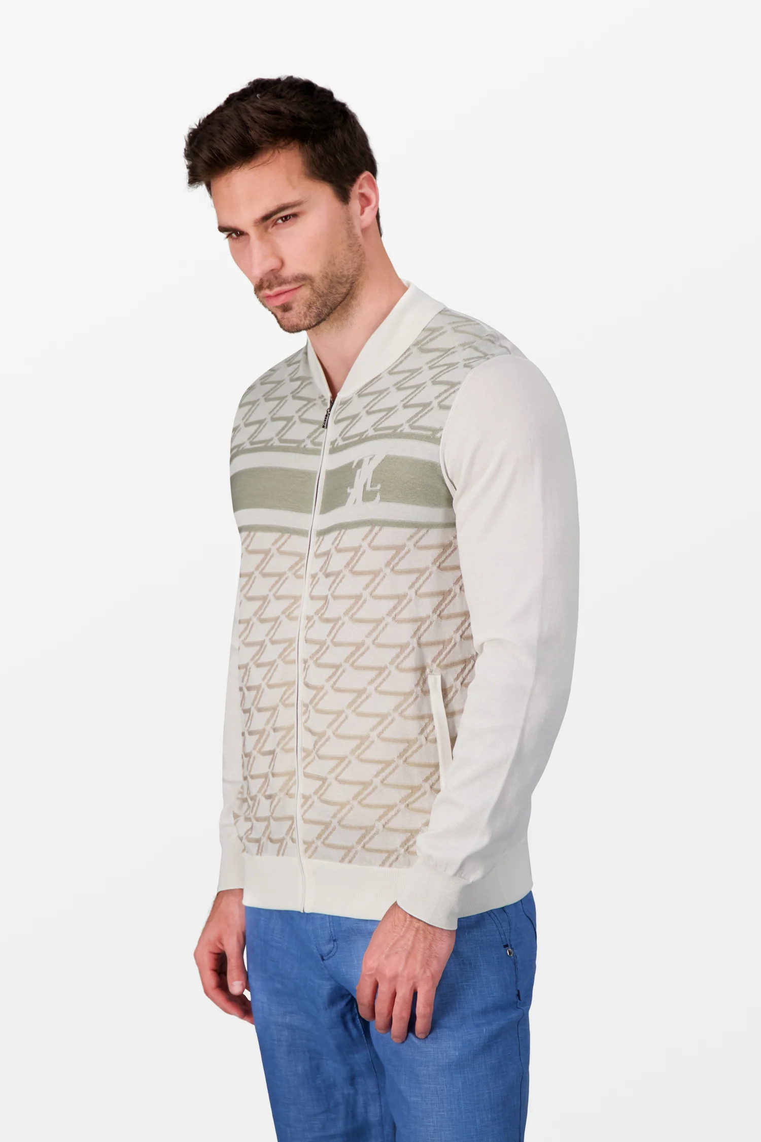 Zilli White Zip Sweater - Image 5